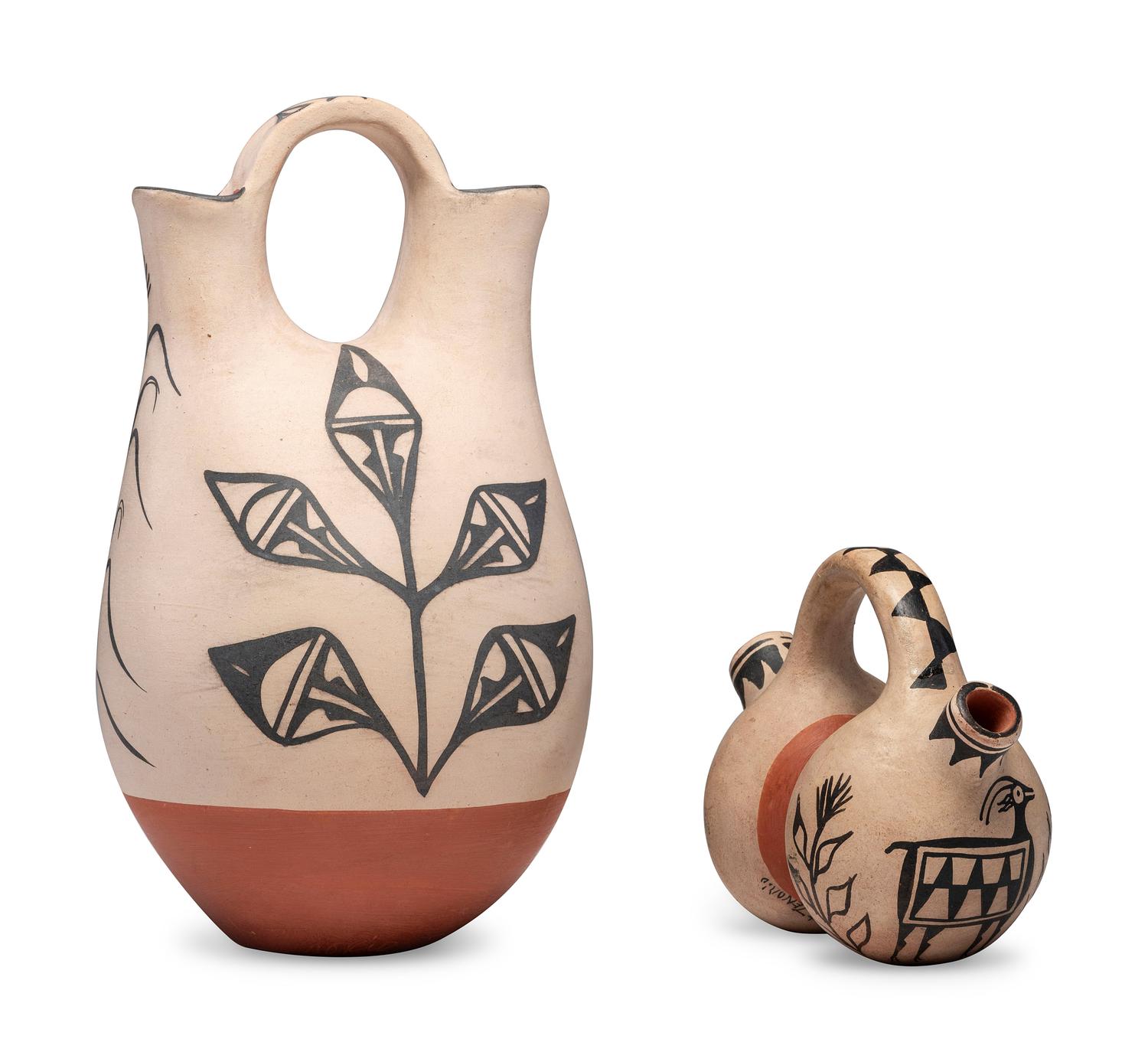 Pottery Wedding Vase and Double-Lobed Canteen