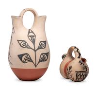 Pottery Wedding Vase and Double-Lobed Canteen