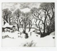 Gene Kloss, (American, 1903-1996), In Ranchos de Taos and January Morning