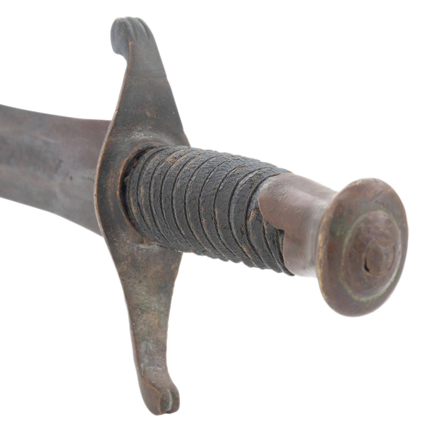 Restored Thomas Leech & Co Tennessee Side Knife with Belt, Frog and Scabbard