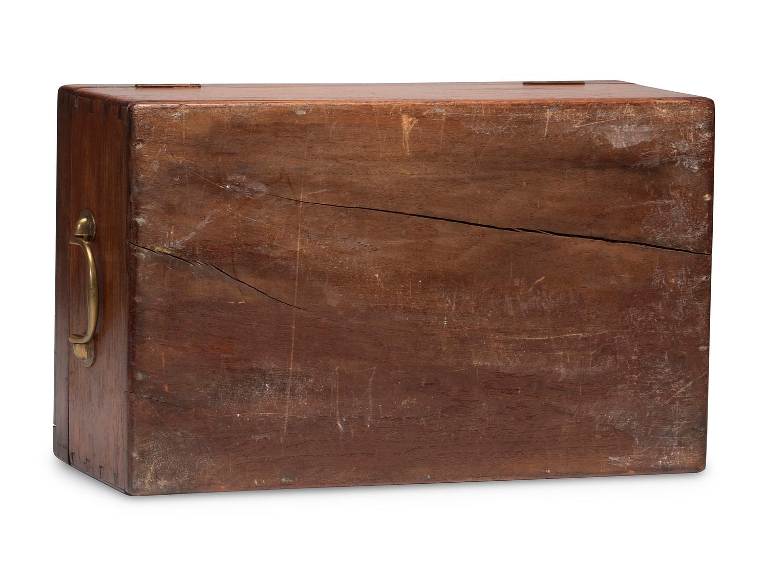 An English Brass Mounted Mahogany Box