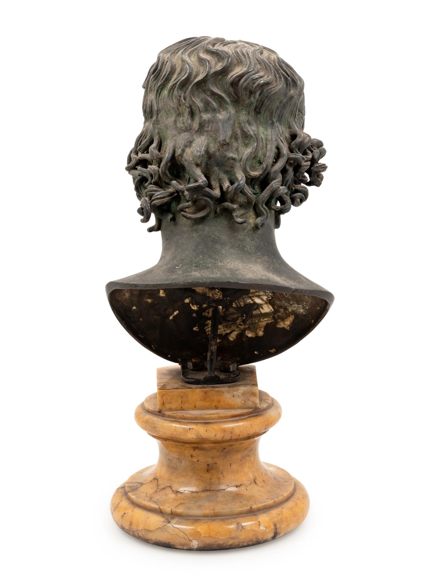 A Continental Bronze Head of Alexander After the Roman Antique