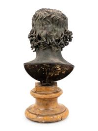 A Continental Bronze Head of Alexander After the Roman Antique