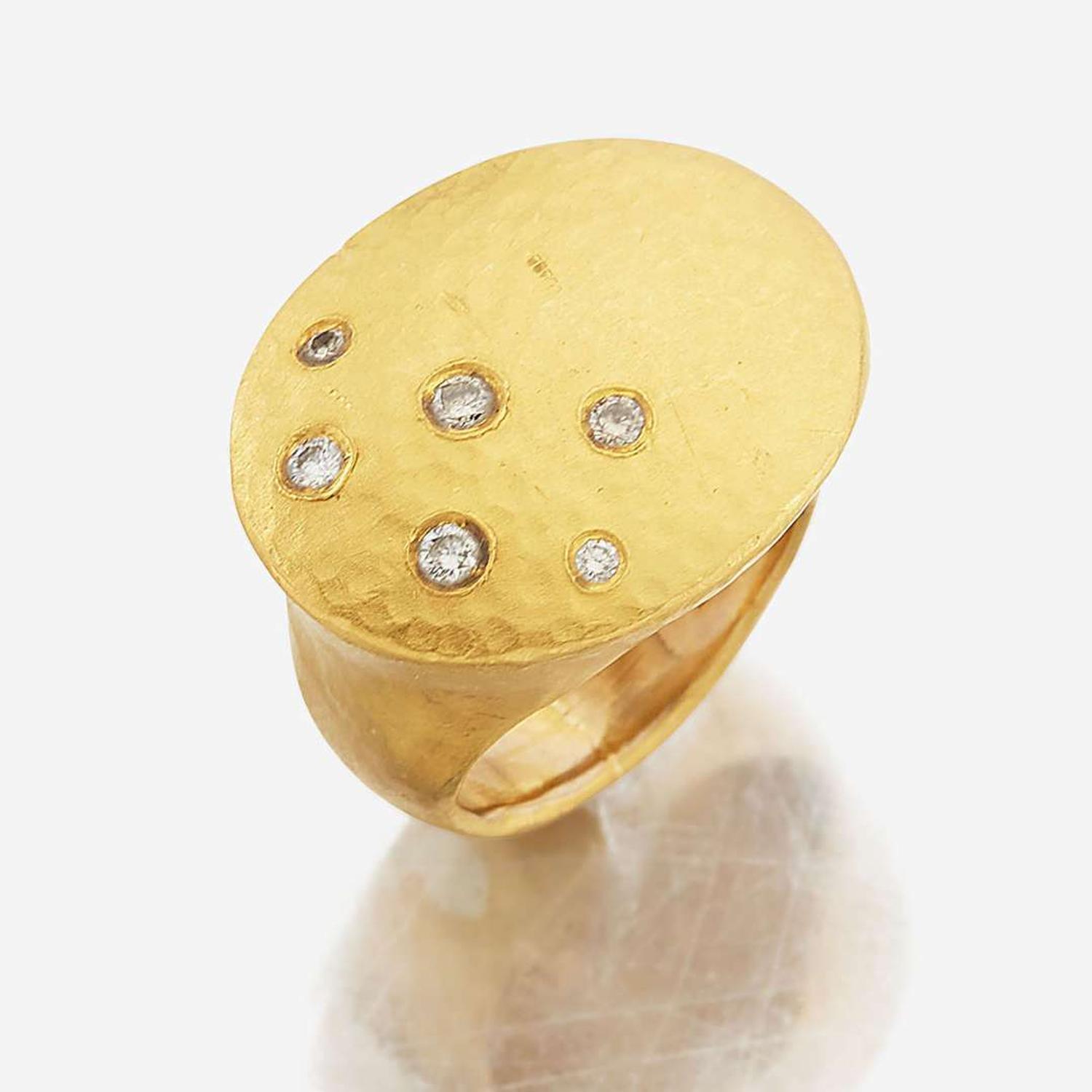 A gold and diamond ring, Yossi Harari