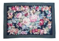 A Floral Needlework Style Rug 75 1/2 x 103 inches. — 20TH CENTURY