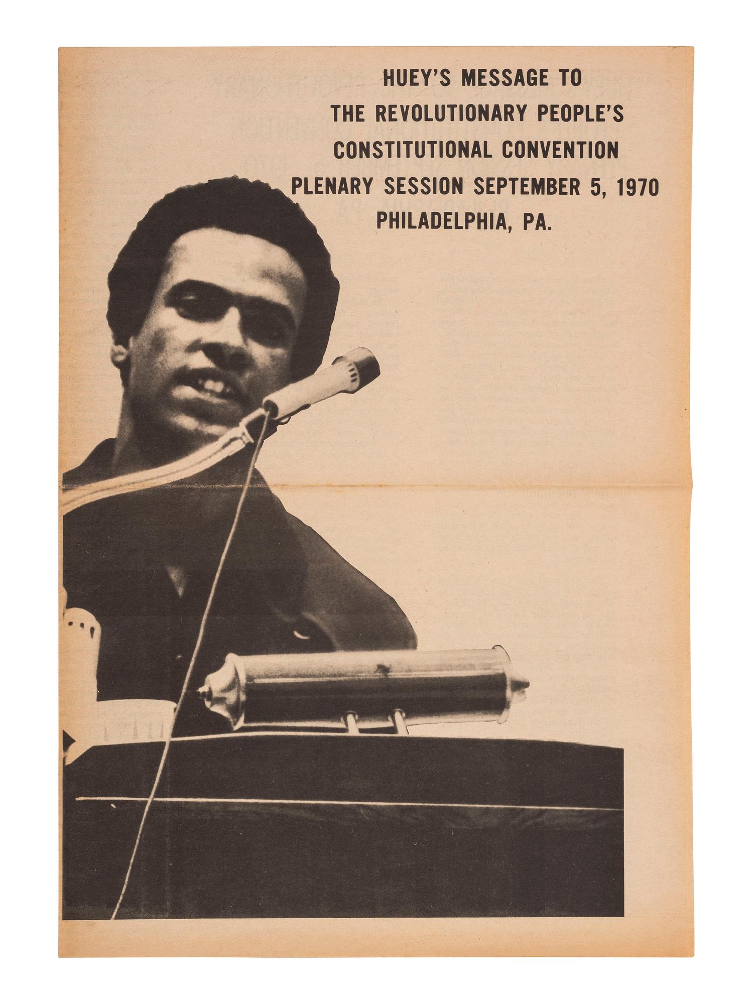[CIVIL RIGHTS]. A group of 9 pamphlets, circulars, and flyers involving Black activists, incl. Black Panther Party members.