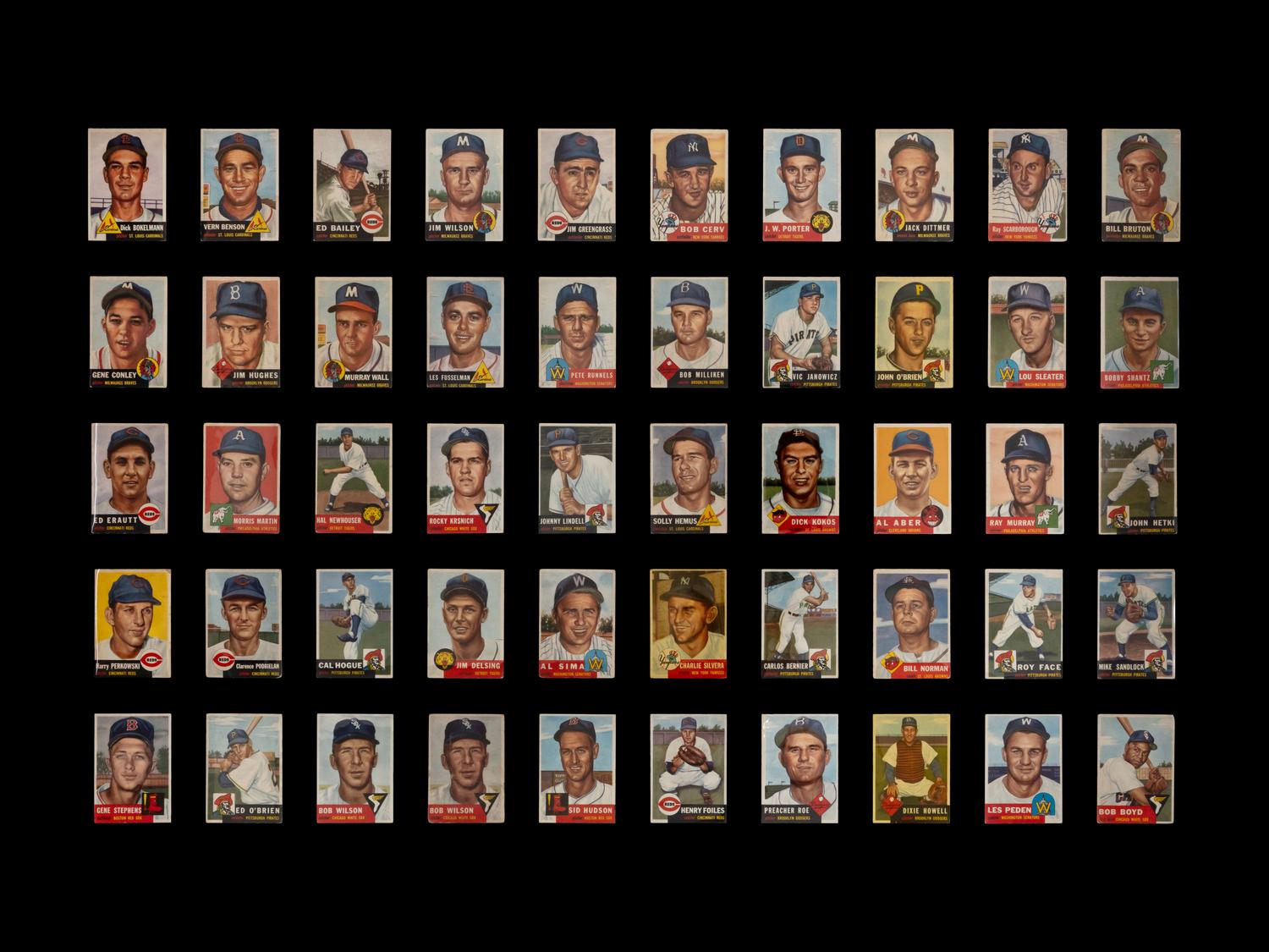 A Near Set of 1953 Topps Baseball Cards