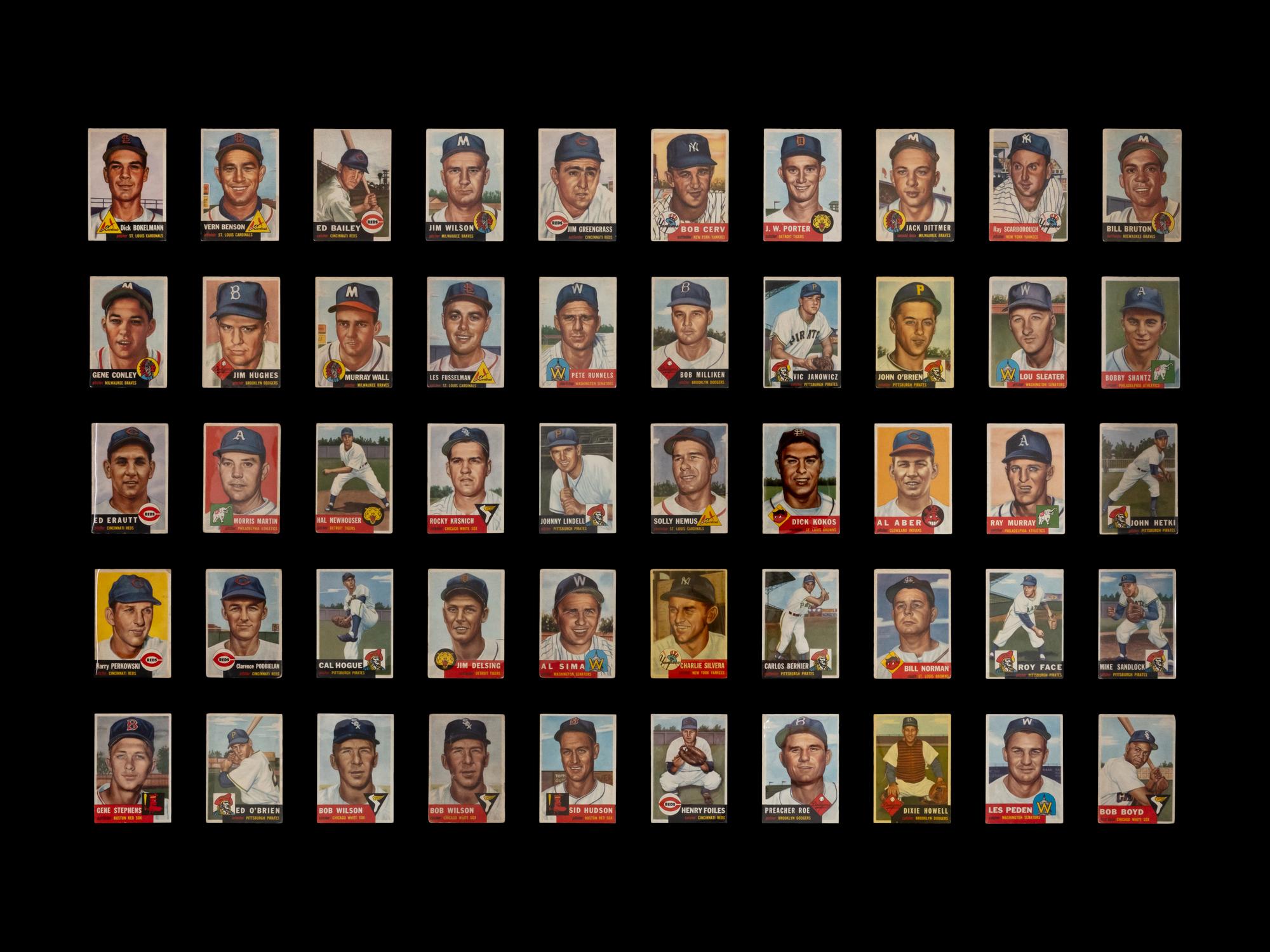 A Near Set of 1953 Topps Baseball Cards
