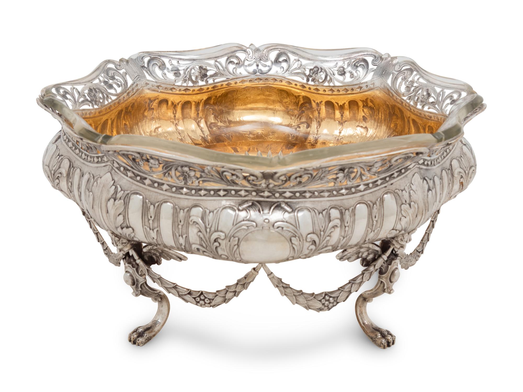 A Continental Silver Centerpiece Bowl