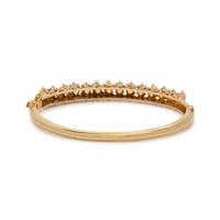 YELLOW GOLD AND OPAL BANGLE BRACELET