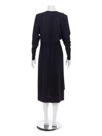 Adrian Black Dress, 1940-50s
