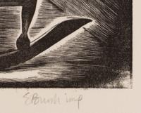 A group of four American prints (Irving Amen, Bitter Harvest ; Richard Correll, The Railroaders ; John de Martelly, Give us this Day ; Barbara Latham, A Negro Group )