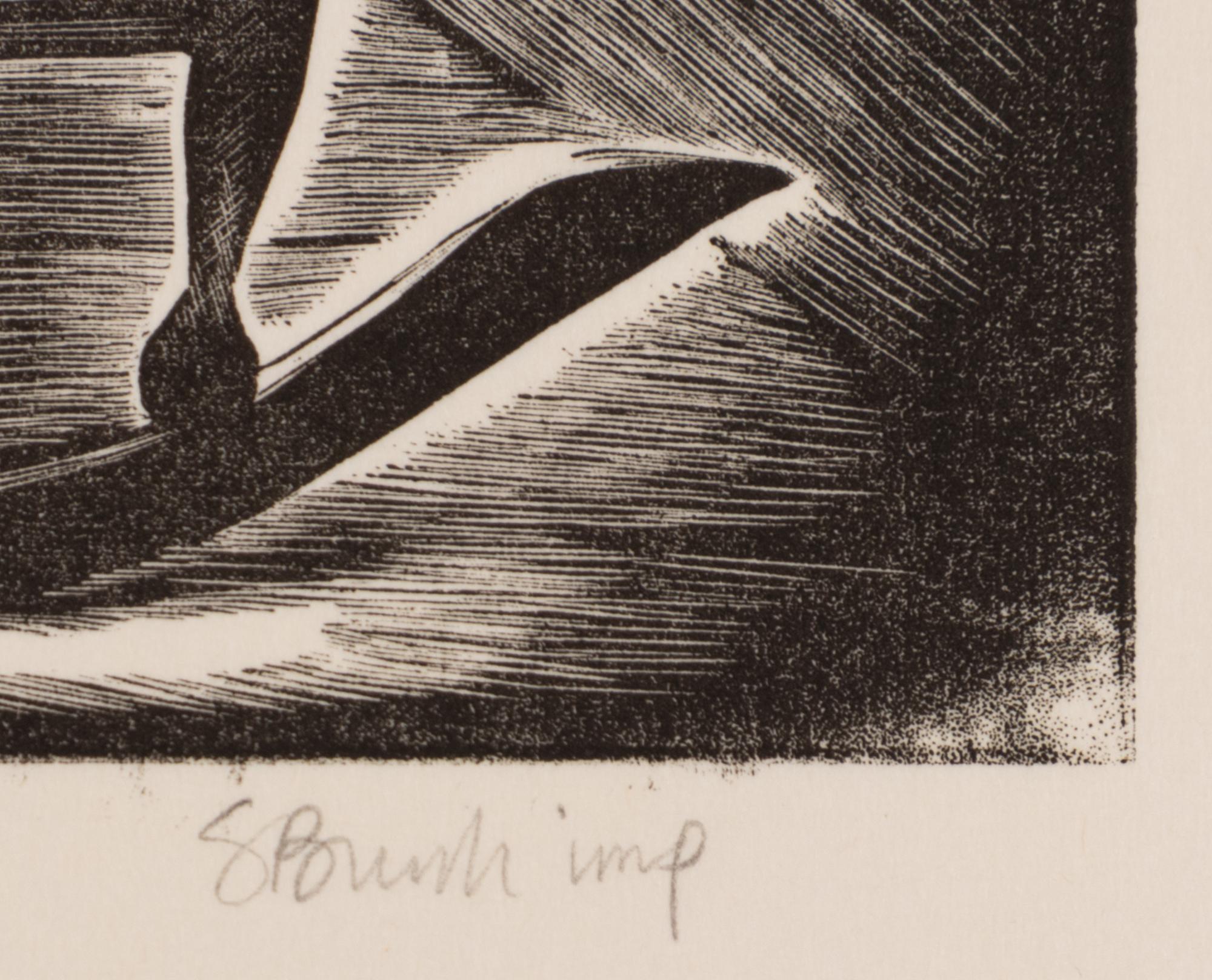 A group of four American prints (Irving Amen, Bitter Harvest ; Richard Correll, The Railroaders ; John de Martelly, Give us this Day ; Barbara Latham, A Negro Group )