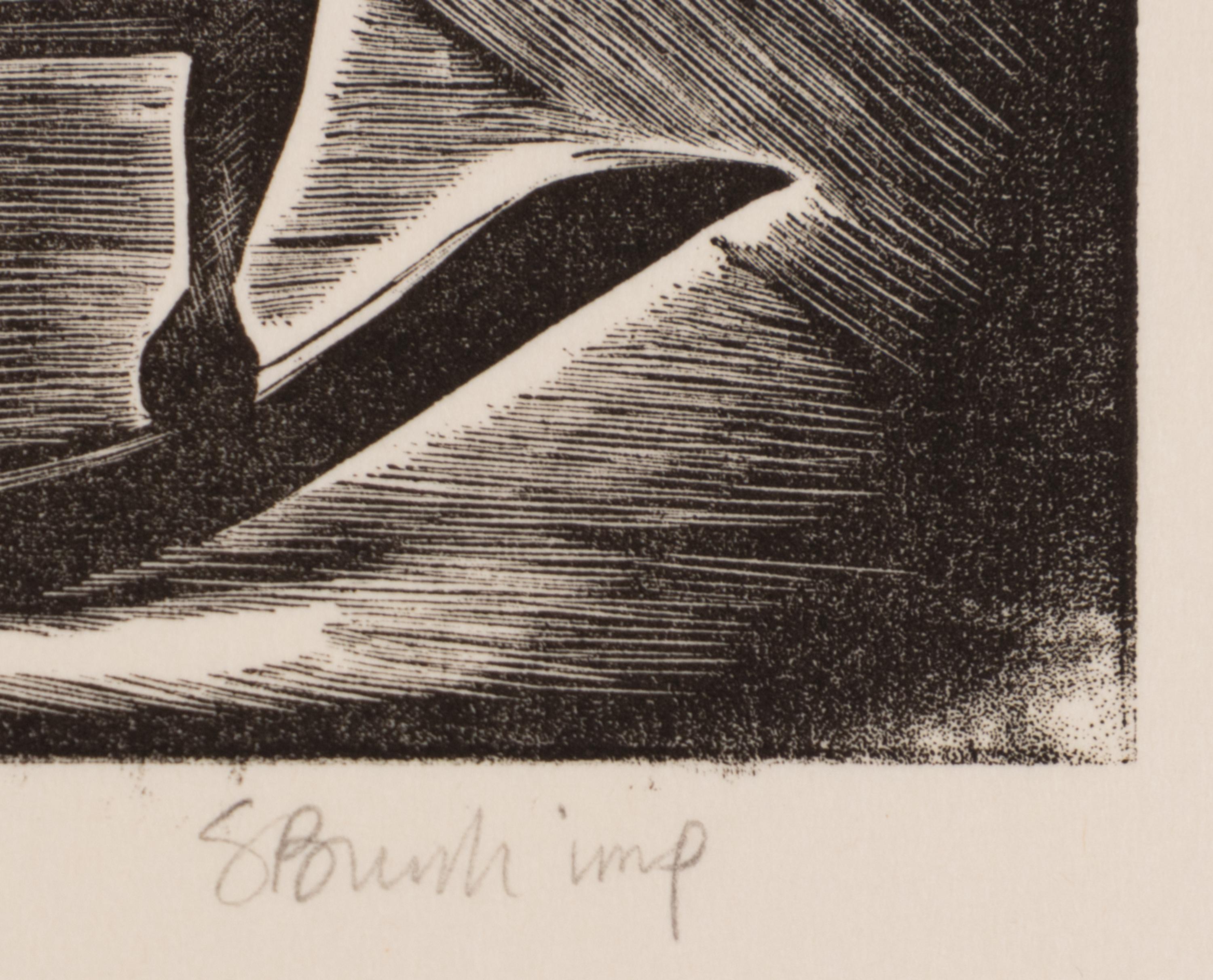 A group of four American prints (Irving Amen, Bitter Harvest ; Richard Correll, The Railroaders ; John de Martelly, Give us this Day ; Barbara Latham, A Negro Group )