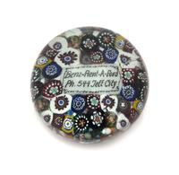 An Antique American Jeff City Paperweight Diameter 2 3/4 inches