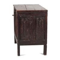 A Charles II Linenfold Carved Oak Blanket Chest
