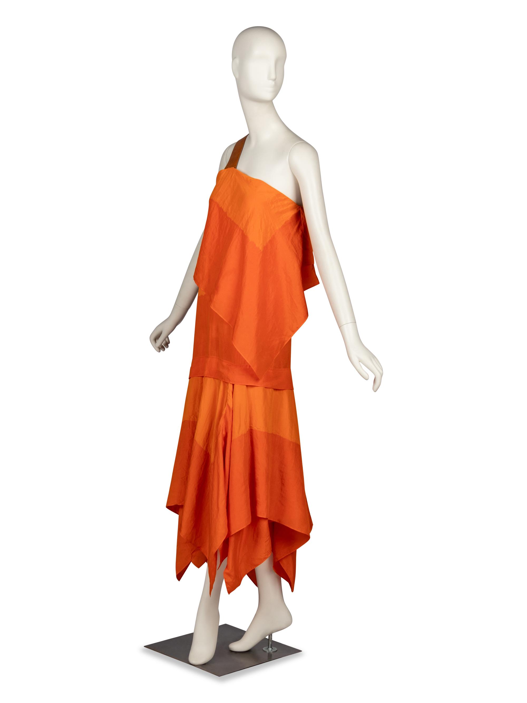 Issey Miyake, Orange Sleeveless Dress, 1992