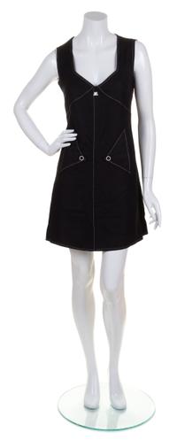 A Courreges Black Sleeveless Dress, Size 42.
