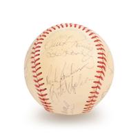 A 1979 Boston Red Sox Team Signed Autograph Baseball with 20 Signatures Including Ted Williams (Beckett Authentication Services BAS Certified),