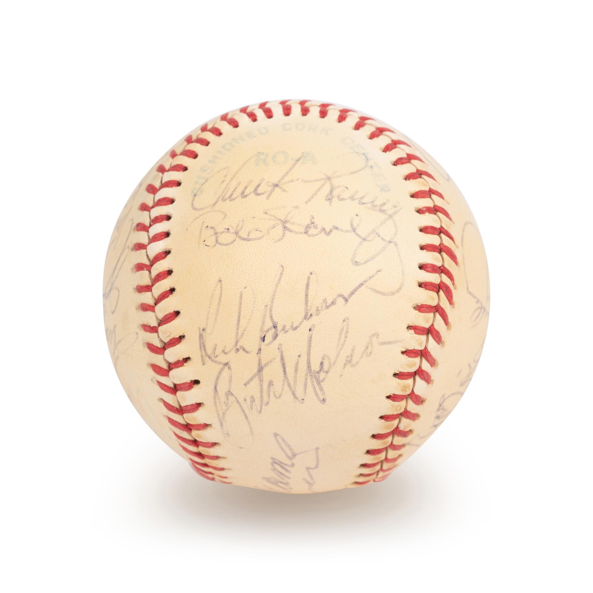 A 1979 Boston Red Sox Team Signed Autograph Baseball with 20 Signatures Including Ted Williams (Beckett Authentication Services BAS Certified),