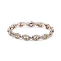 COLORED DIAMOND AND DIAMOND BRACELET