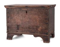 A Federal Painted Pine Blanket Chest