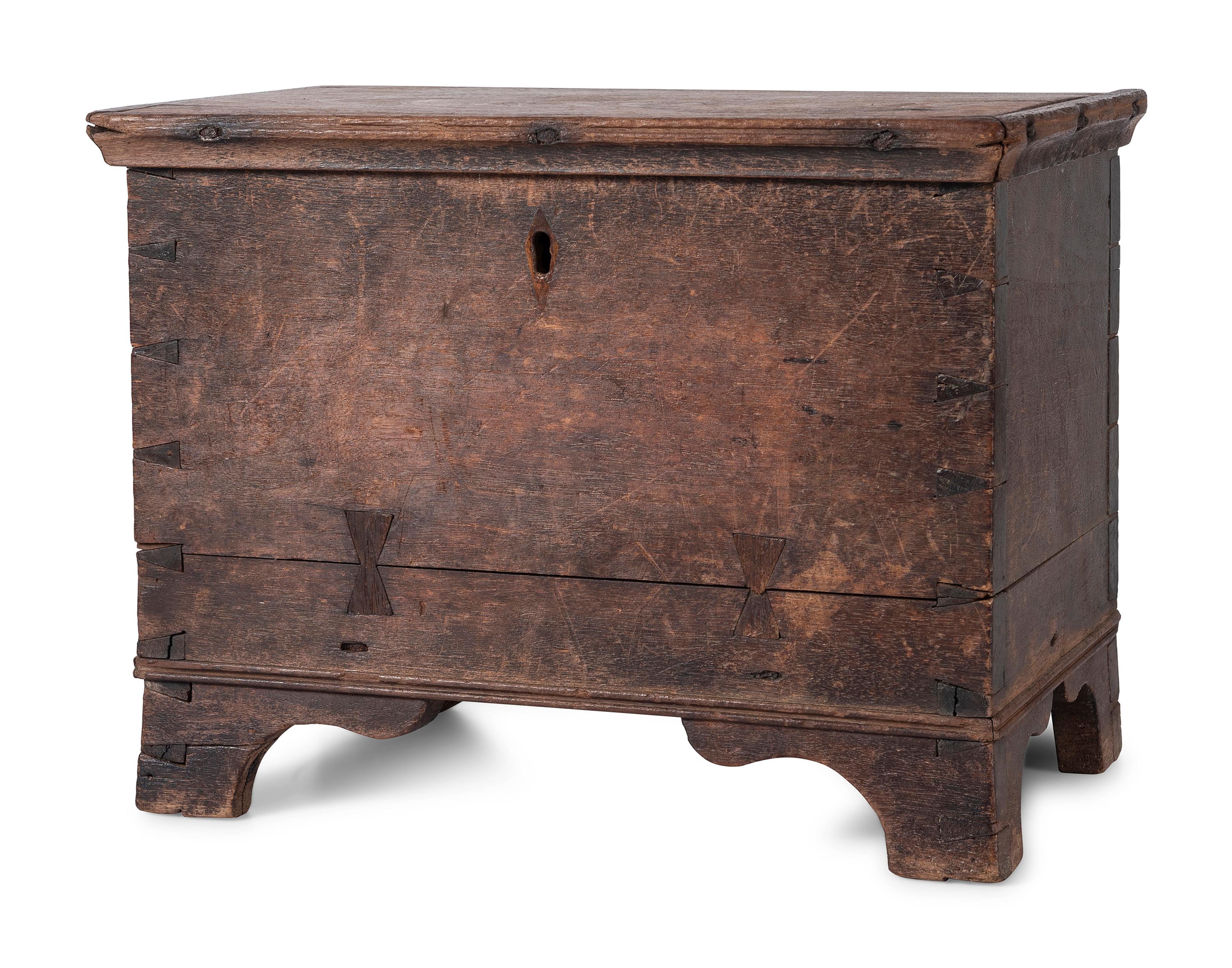 A Federal Painted Pine Blanket Chest