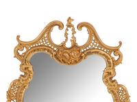 A Pair of Rococo Style Gilt Bronze Mirrors