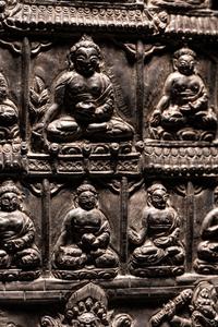 A Tibetan Silver Travelling Shrine, Ga‘u
