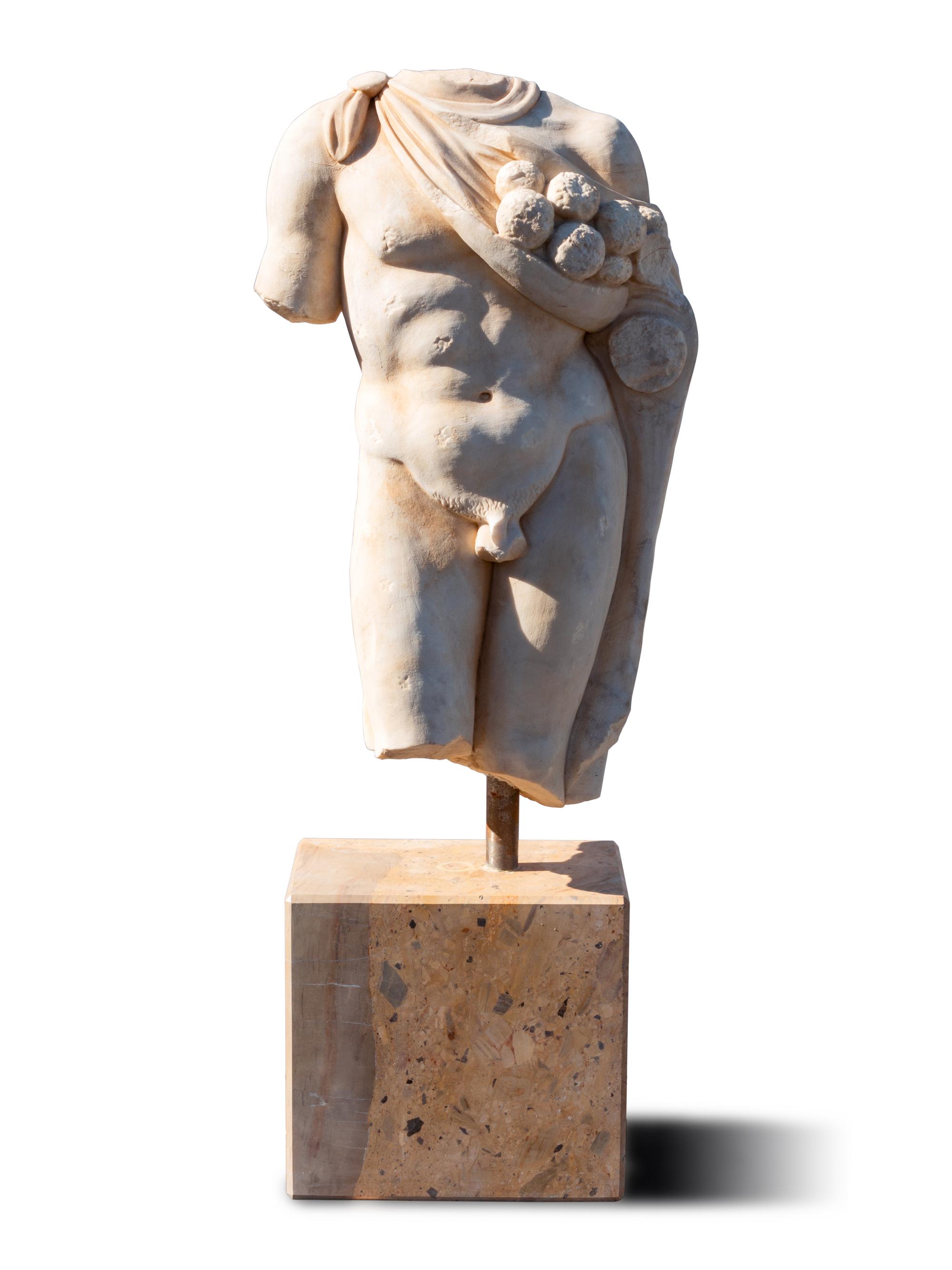 An Italian Marble Male Torso