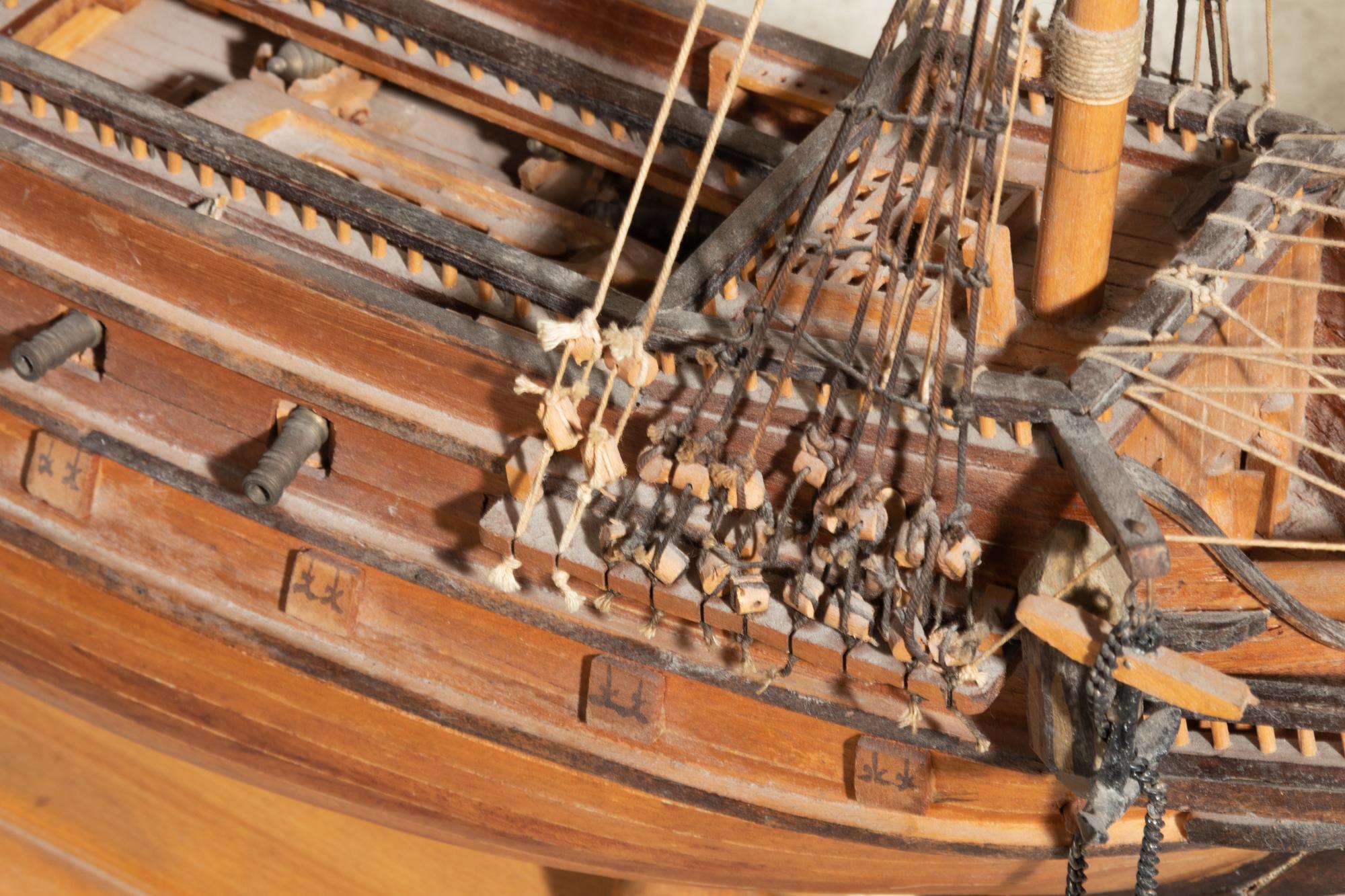A Model of a Three-Mast Ship