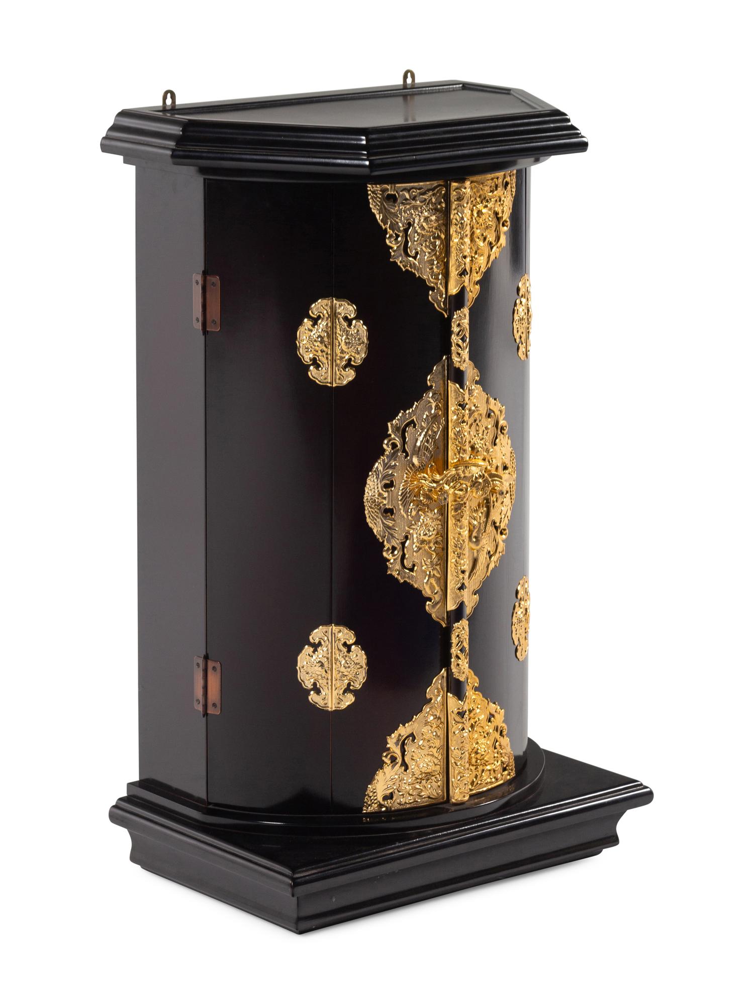 A Large Korean Lacquer Shrine