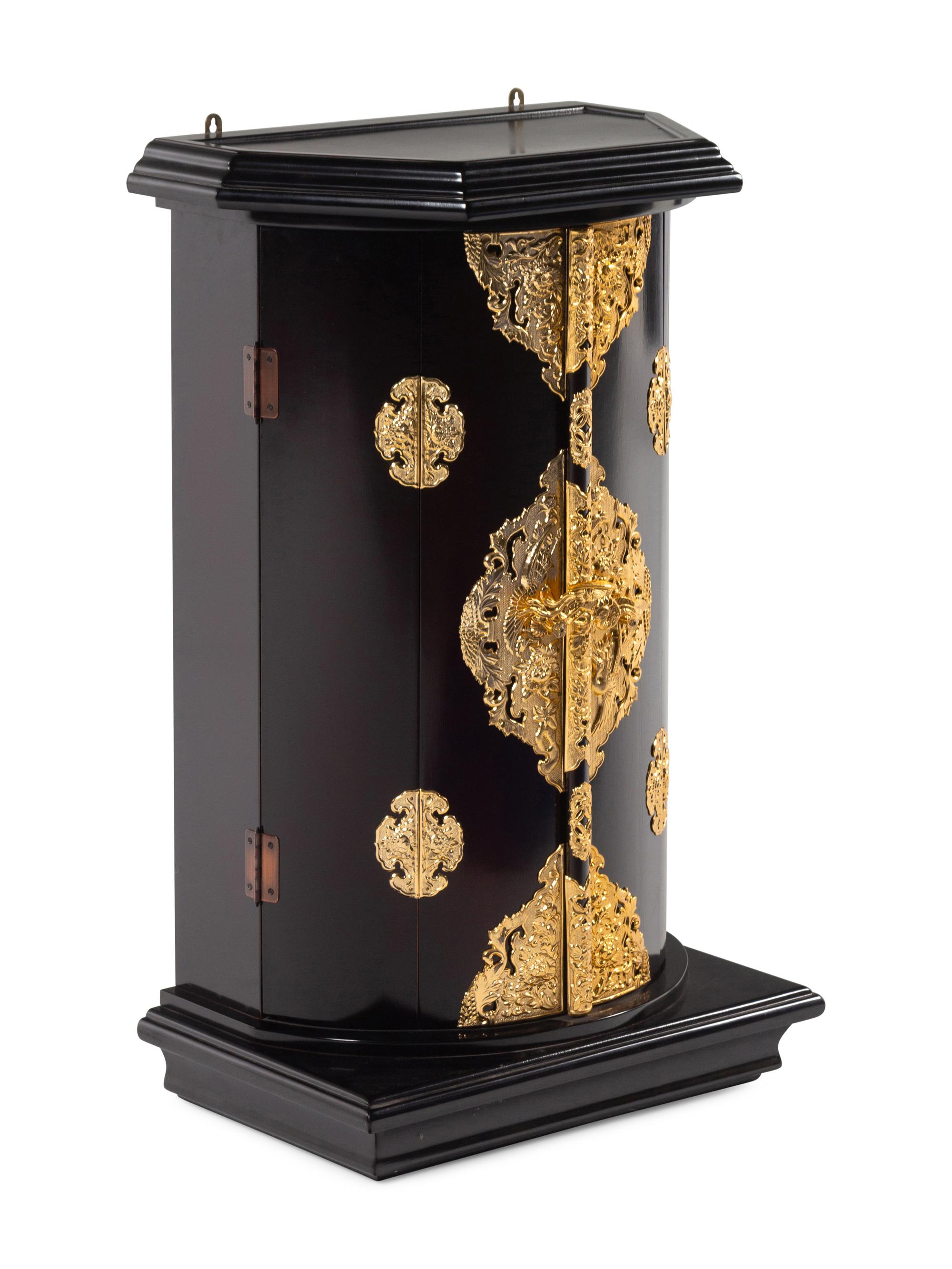 A Large Korean Lacquer Shrine