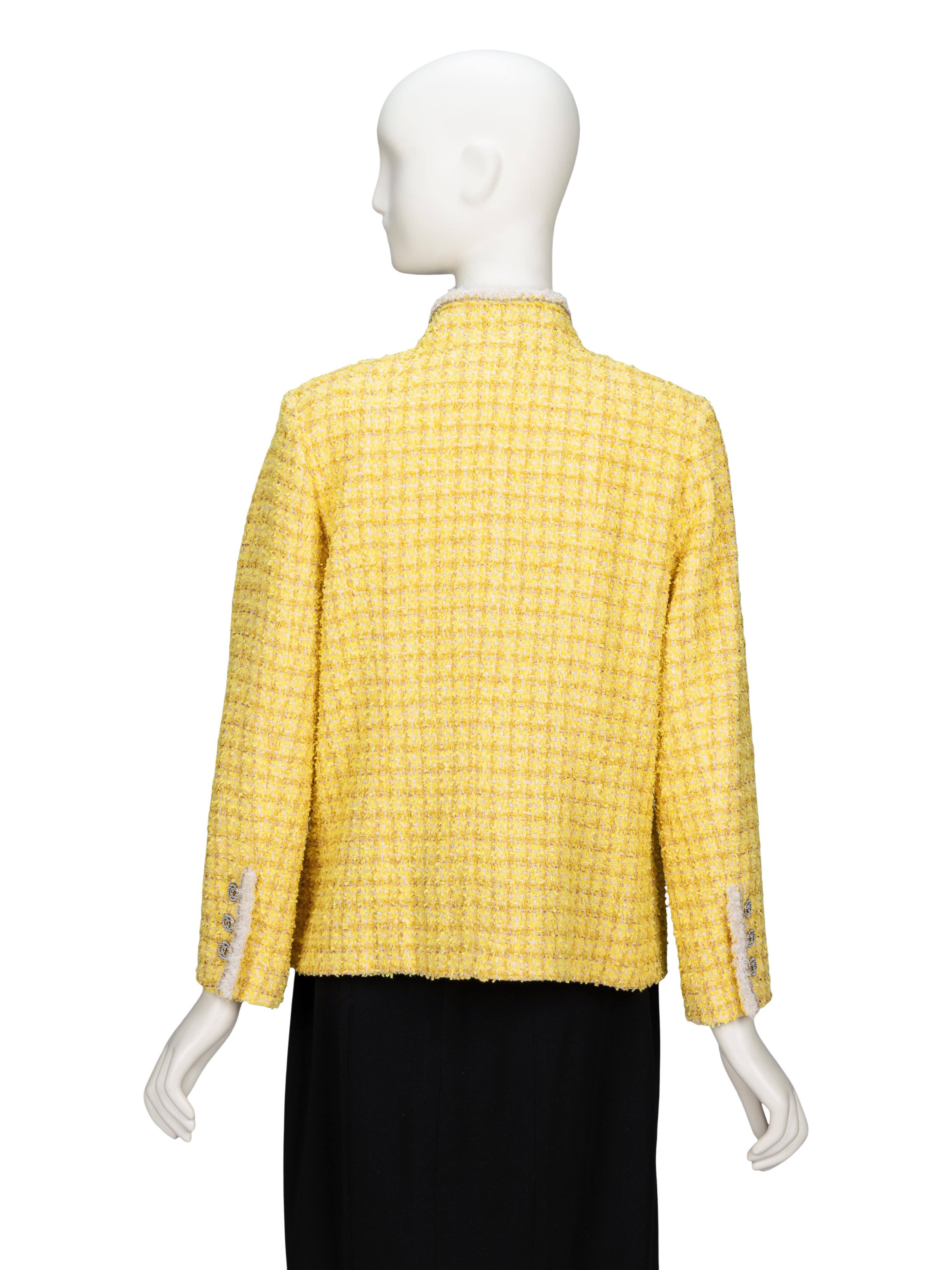 Chanel, Lemon Yellow Tweed Jacket