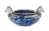 A Martin Brothers Glazed Stoneware Commemorative Bowl Width 9 3/4 inches. — CIRCA 1907