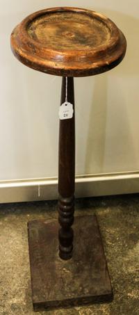 An English Mahogany Jardiniere Stand Height 26 1/2 inches.