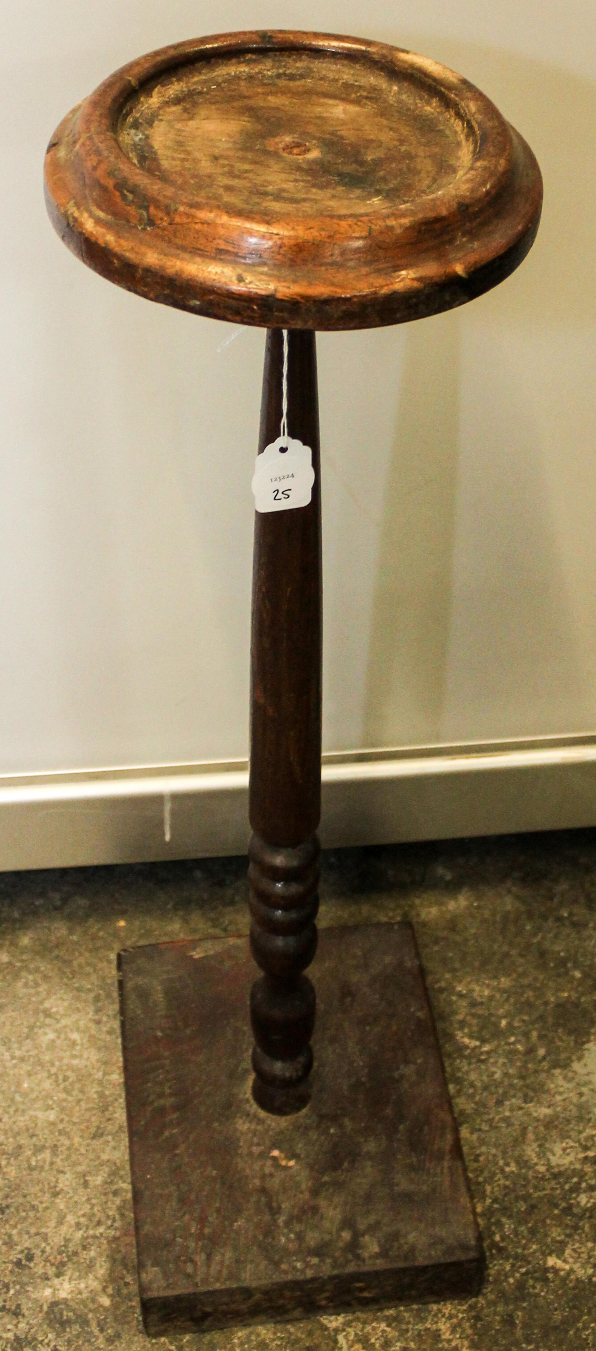 An English Mahogany Jardiniere Stand Height 26 1/2 inches.
