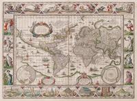 WILLEM, BLAEU Nova Totius Terrarum Orbis Geographica ac Hydrographica Tabula. Auct. Guiljelmo Blaeuw, Amsterdam, [circa 1640]. — (Dutch, 1571-1638)