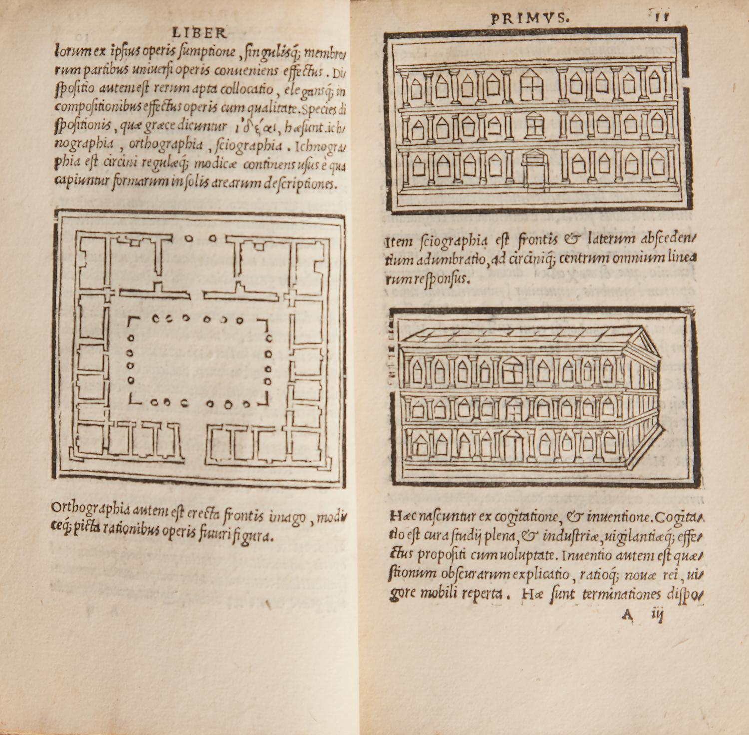 [Architecture] Vitruvius, Marcus. M. Vitruvii de Architectura Libri decem nuper maxima diligentia castigati atq; excusi, additis, Iulii Frontini De aqueductibus libris propter materiae affinitatem