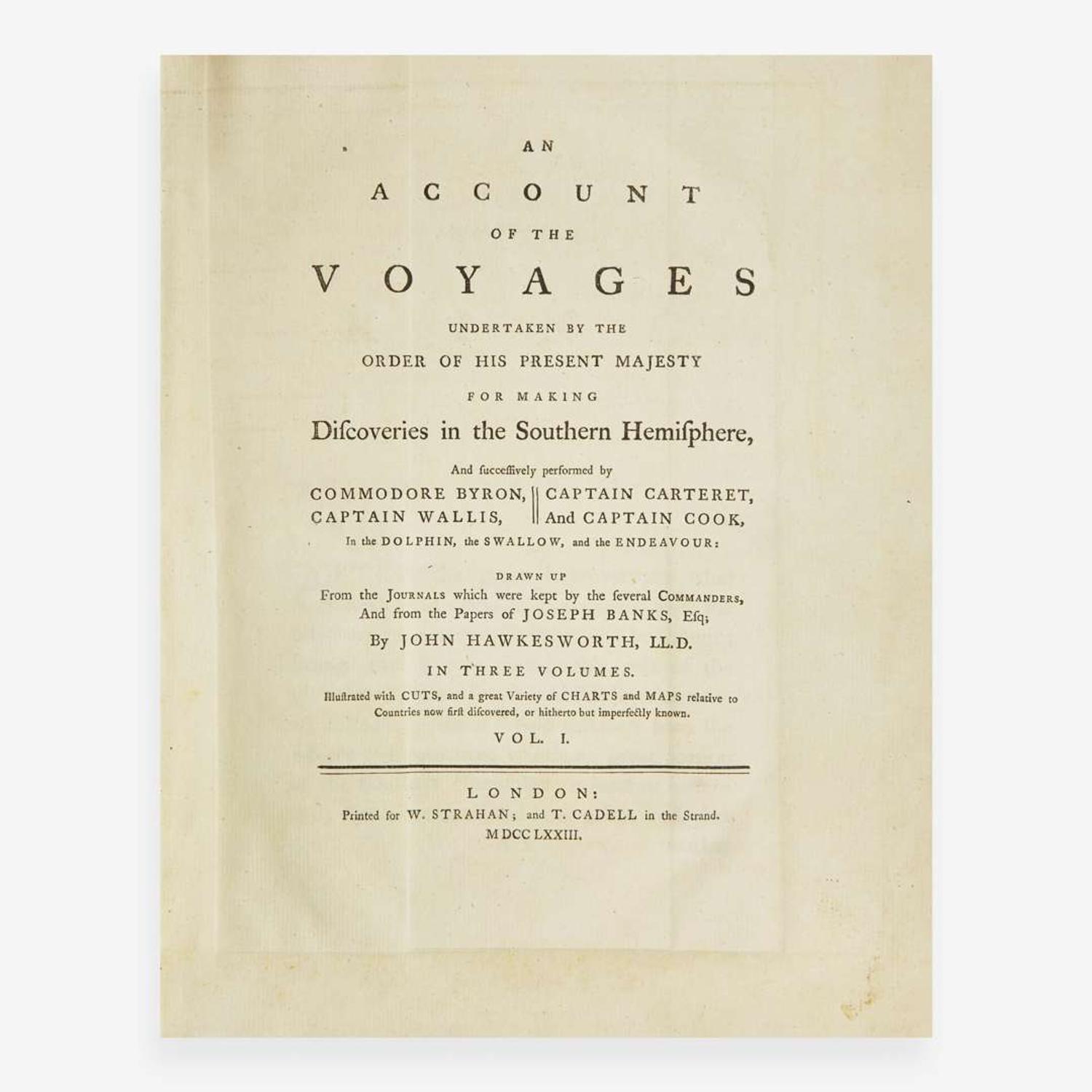 [Travel & Exploration] [Cook, Captain James] The Three Voyages of Captain James Cook