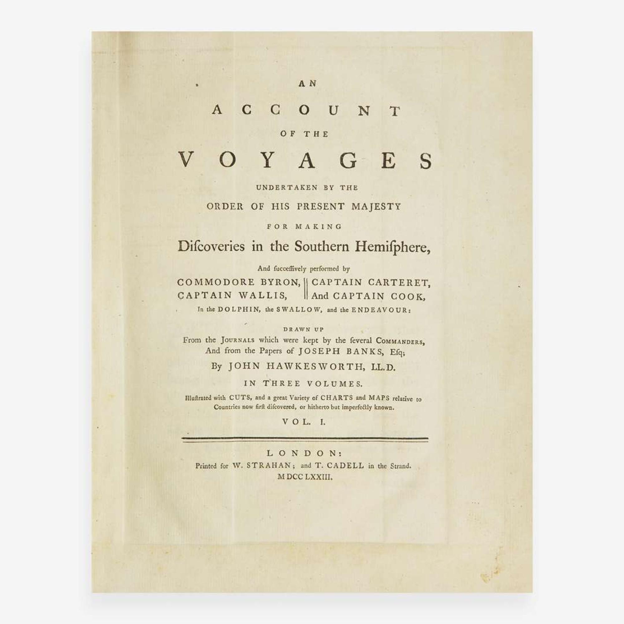 [Travel & Exploration] [Cook, Captain James] The Three Voyages of Captain James Cook
