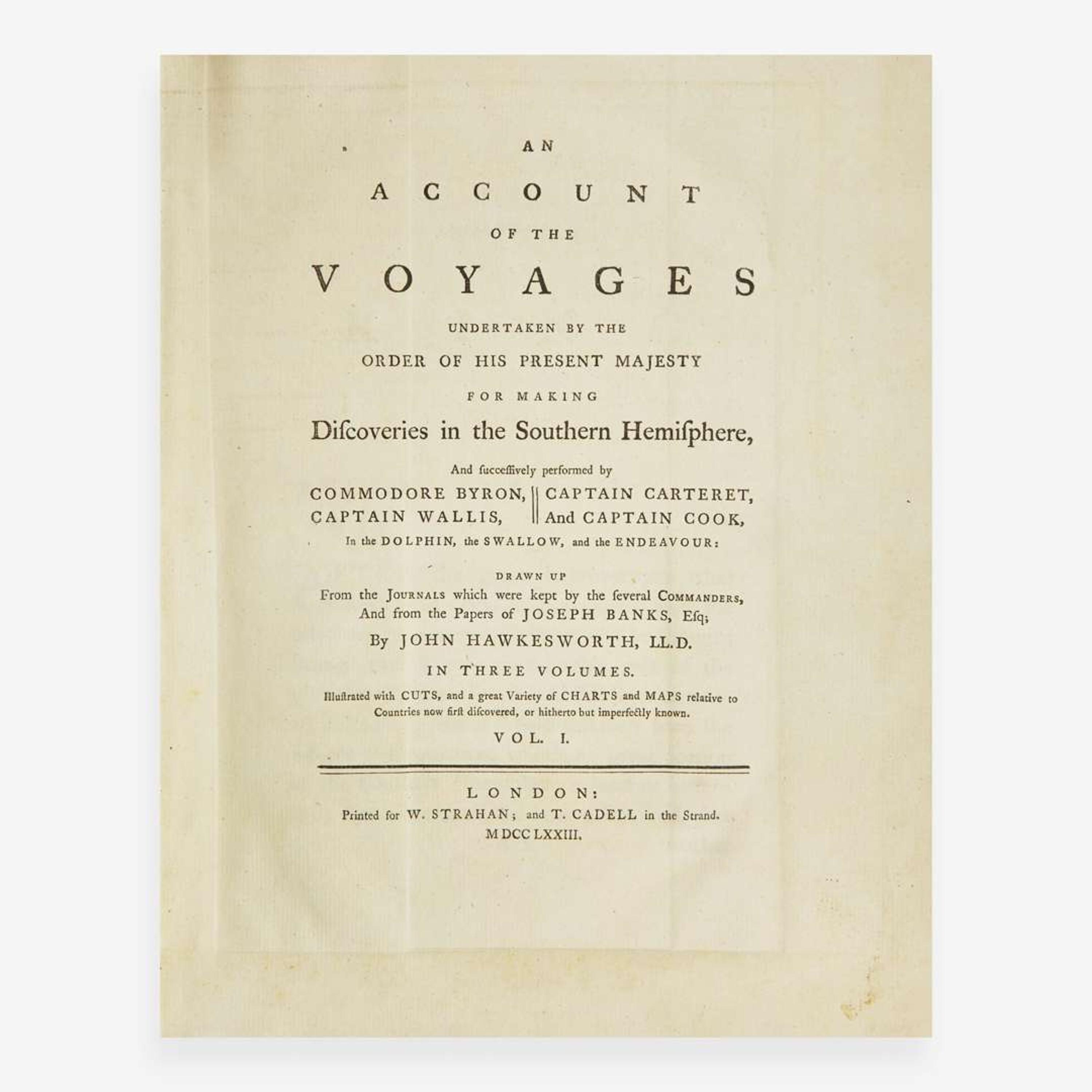 [Travel & Exploration] [Cook, Captain James] The Three Voyages of Captain James Cook