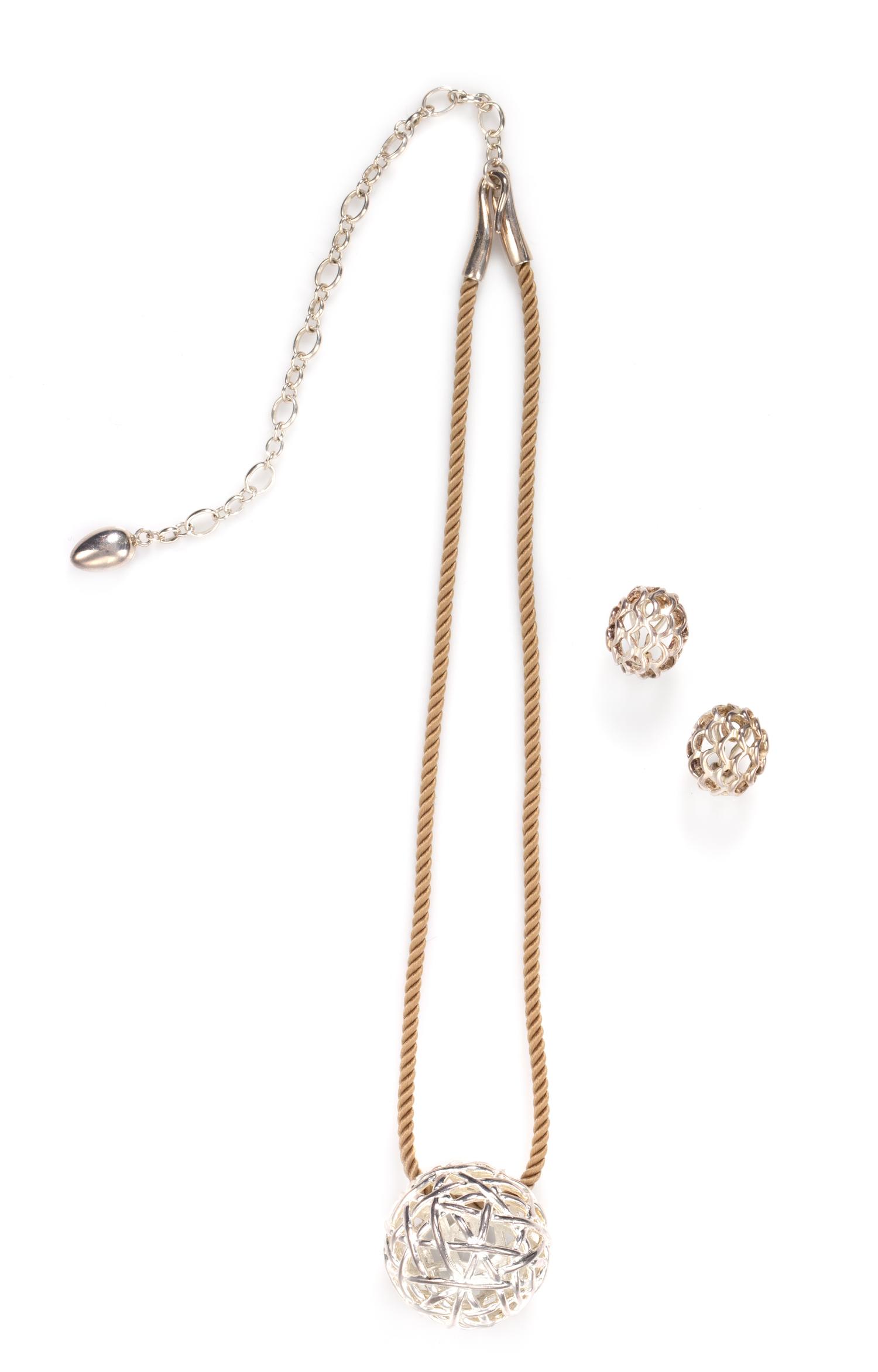 A Collection of Sterling Silver Jewelry, Angela Cummings Studio, 27.50 dwts. (including cord)