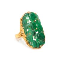 HIGH KARAT YELLOW GOLD AND JADE RING
