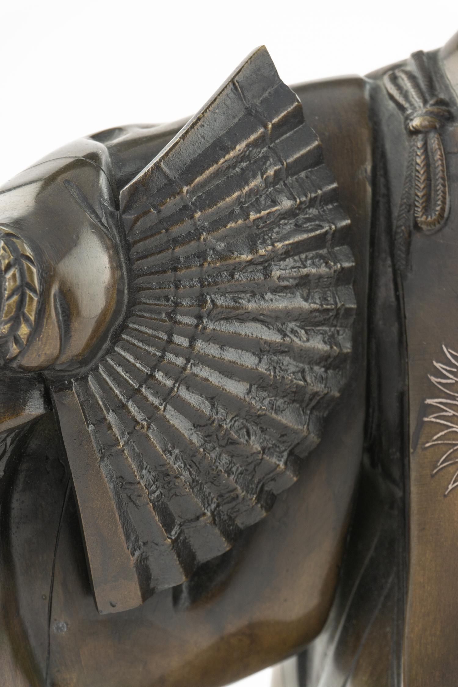 A Japanese Bronze Figure