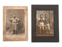 [EARLY PHOTOGRAPHY - SPORTS]. 9 photographs of various sports teams and players, including:
