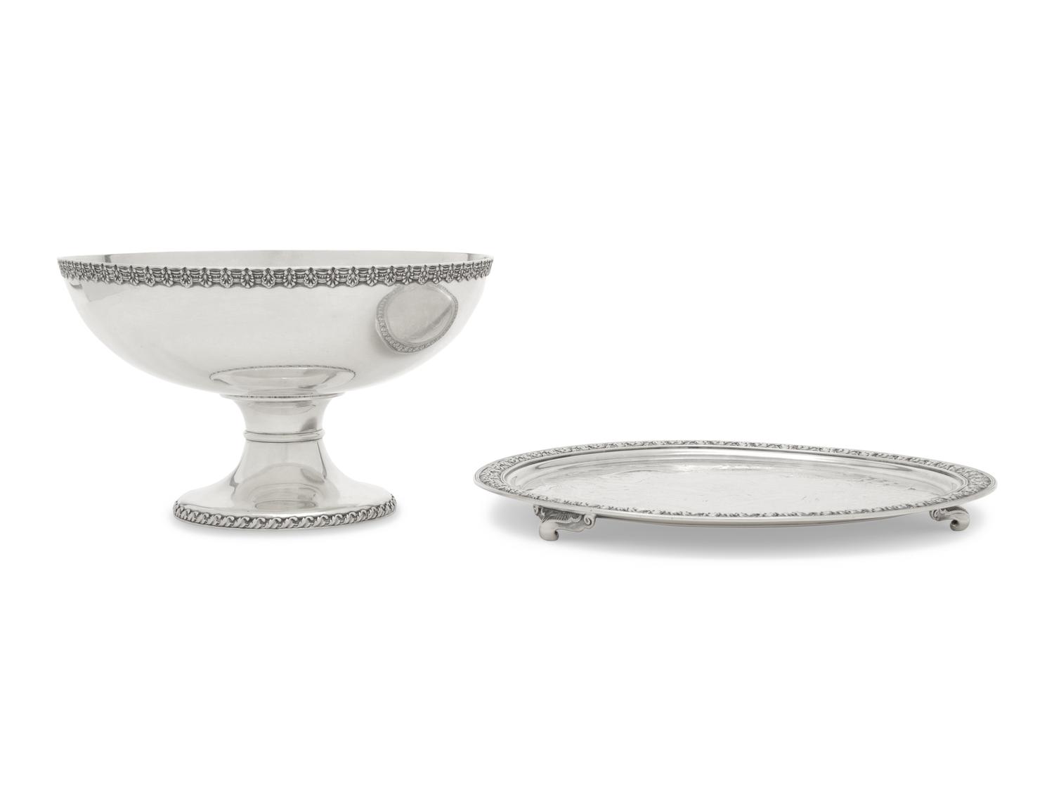 Two Tiffany and Co. Silver Table Articles