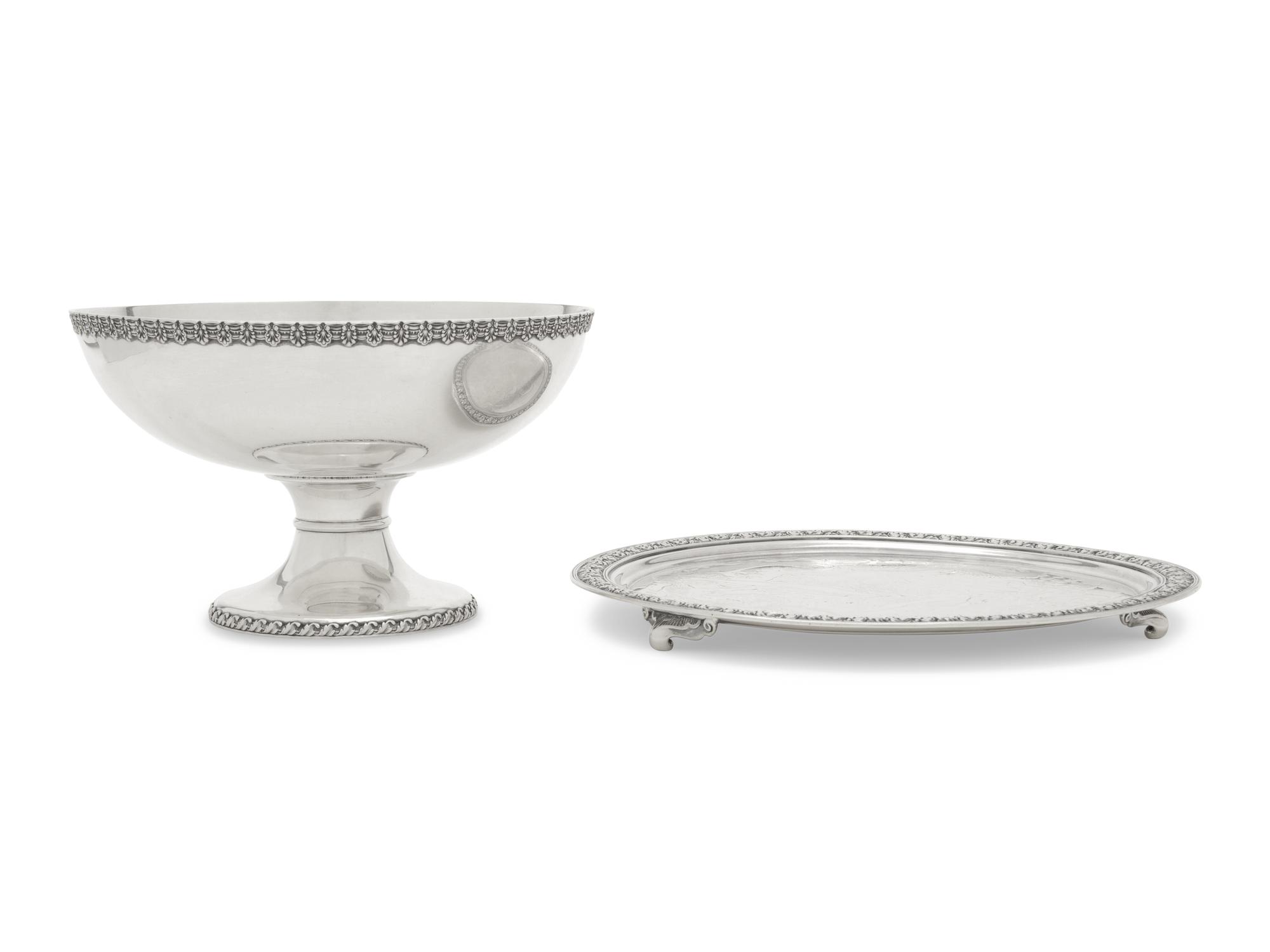 Two Tiffany and Co. Silver Table Articles