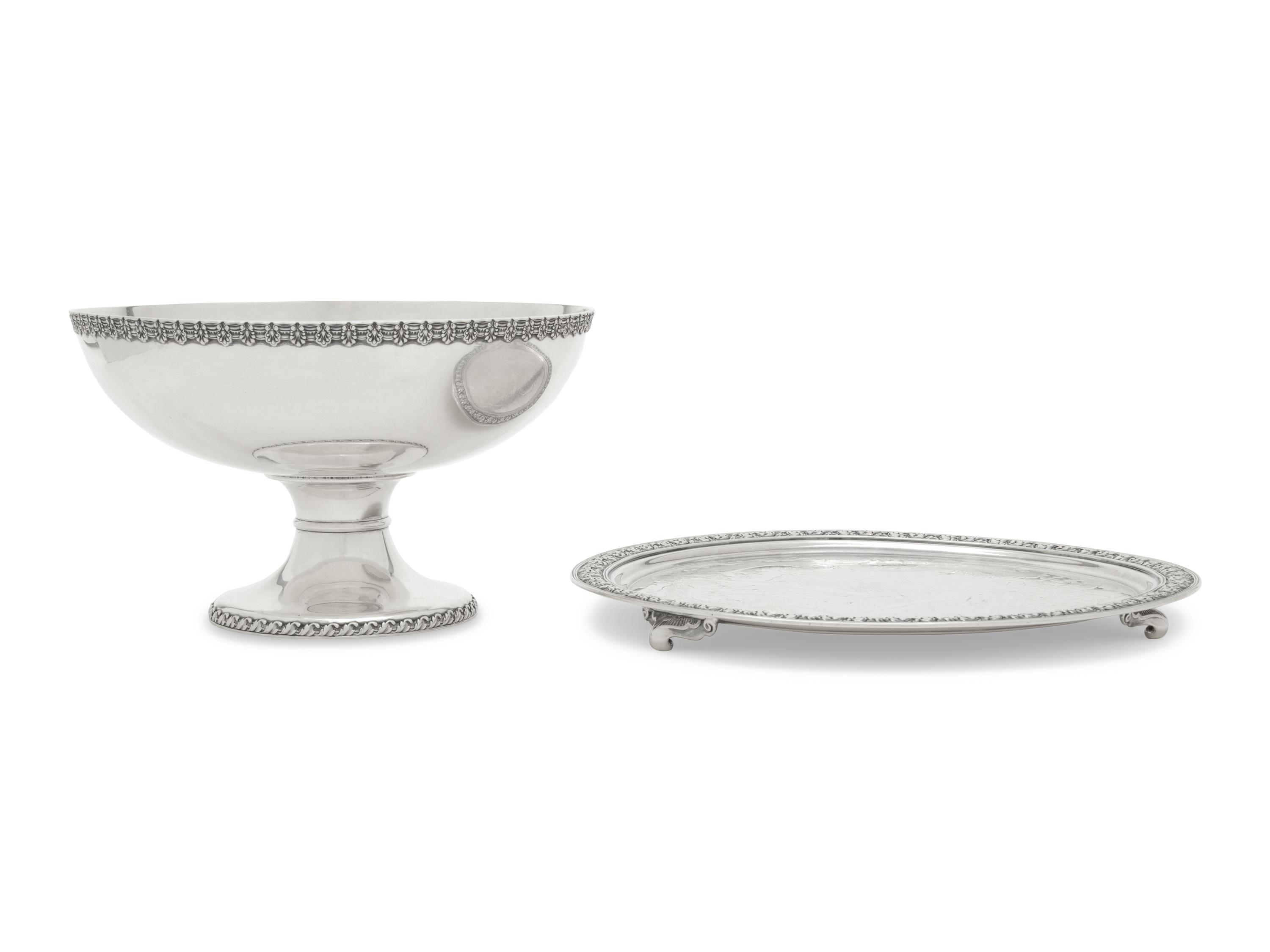 Two Tiffany and Co. Silver Table Articles