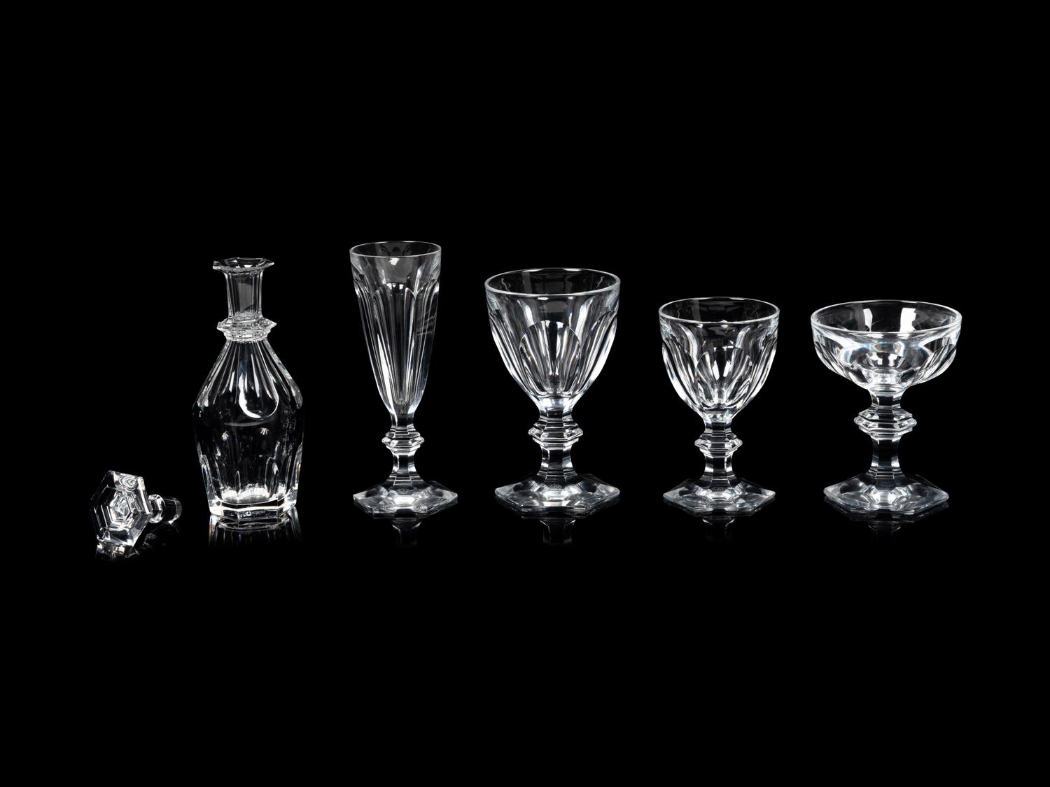 A Baccarat Harcourt Stemware Service